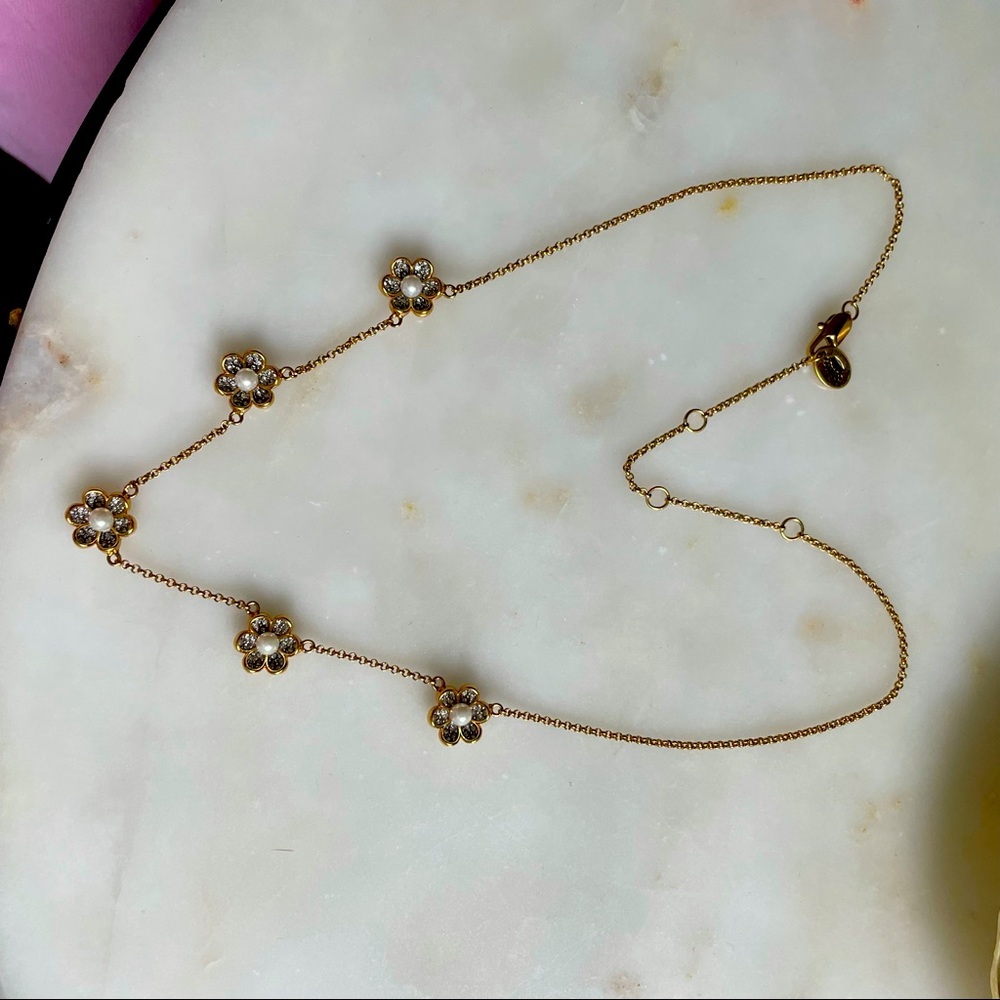 Juicy Couture flower necklace